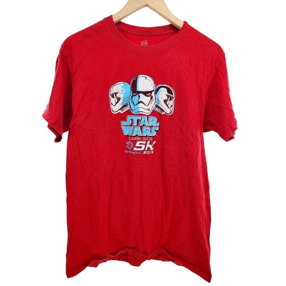 WDW Star Wars 2018 Official 5K Run Shirt Collectable Adult Marathon Top Medium - Picture 2 of 7